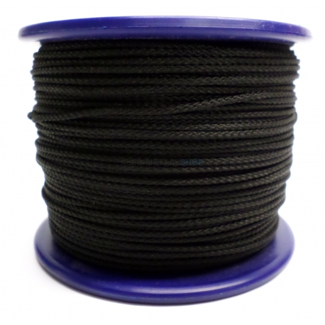 1 mm Gewaxt Polyester Koord voor Doe-het-zelf Sieraden - Macramé Kralen Draad Touw (Zwart